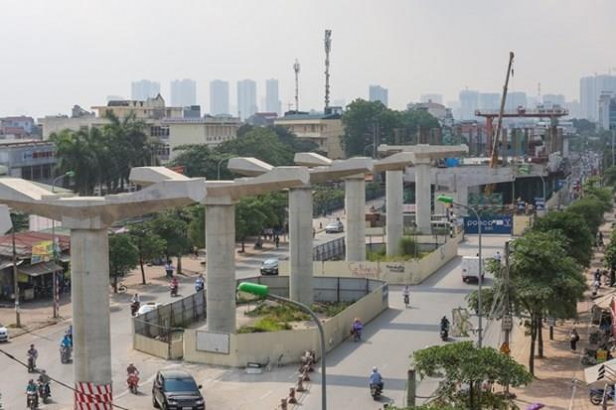 Dự án đường sắt đô thị tuyến Nhổn - Ga Hà Nội được khởi công từ năm 2010 nhưng đến nay vẫn chưa hoàn thành