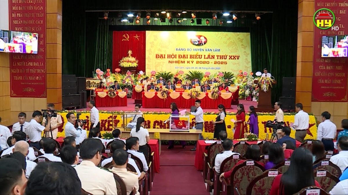 Đại hội Đảng bộ huyện Văn Lâm nhiệm kỳ 2020-2025