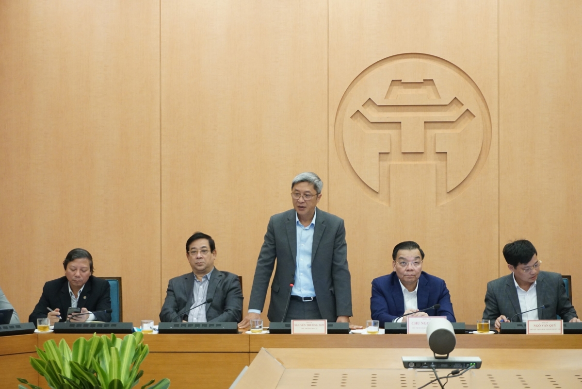 Thứ trưởng Nguyễn Trường Sơn phát biểu tại cuộc họp