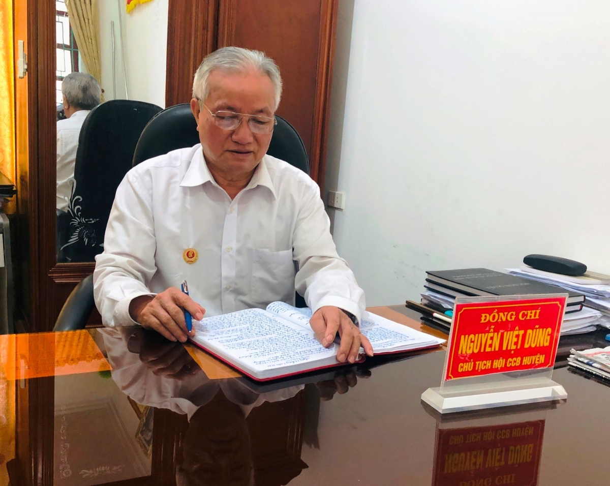 Ông Nguyễn Việt Dũng, Chủ tịch Hội Cựu chiến binh huyện Nghi Xuân, tỉnh Hà Tĩnh