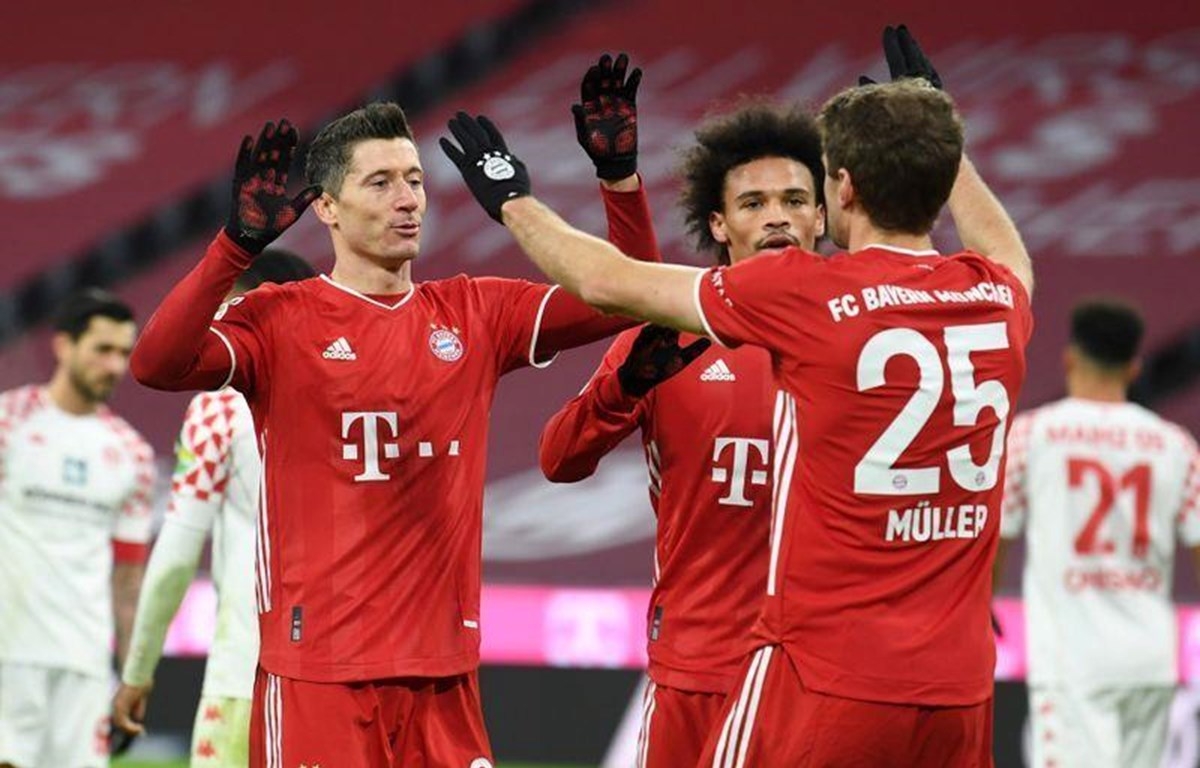 Bayern Munich thắng tưng bừng Mainz 05