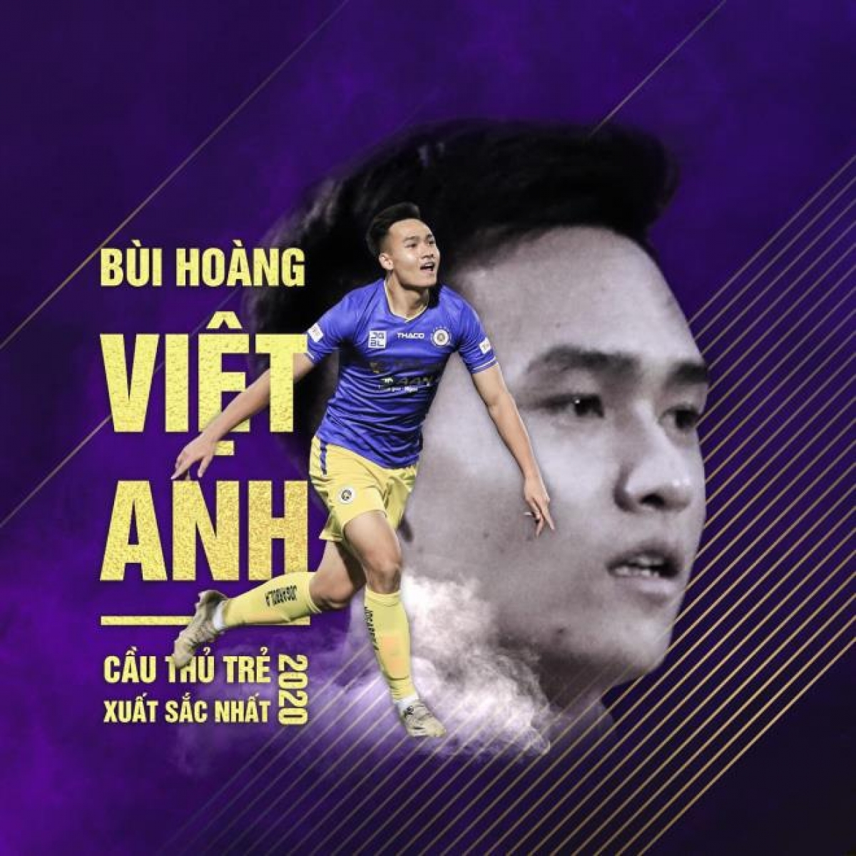 Cầu thủ trẻ nam xuất sắc nhất năm thuộc về Bùi Hoàng Việt Anh