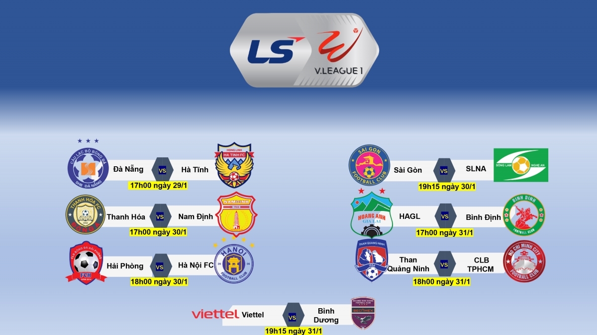 Lịch thi đấu vòng 3 V.League 2021