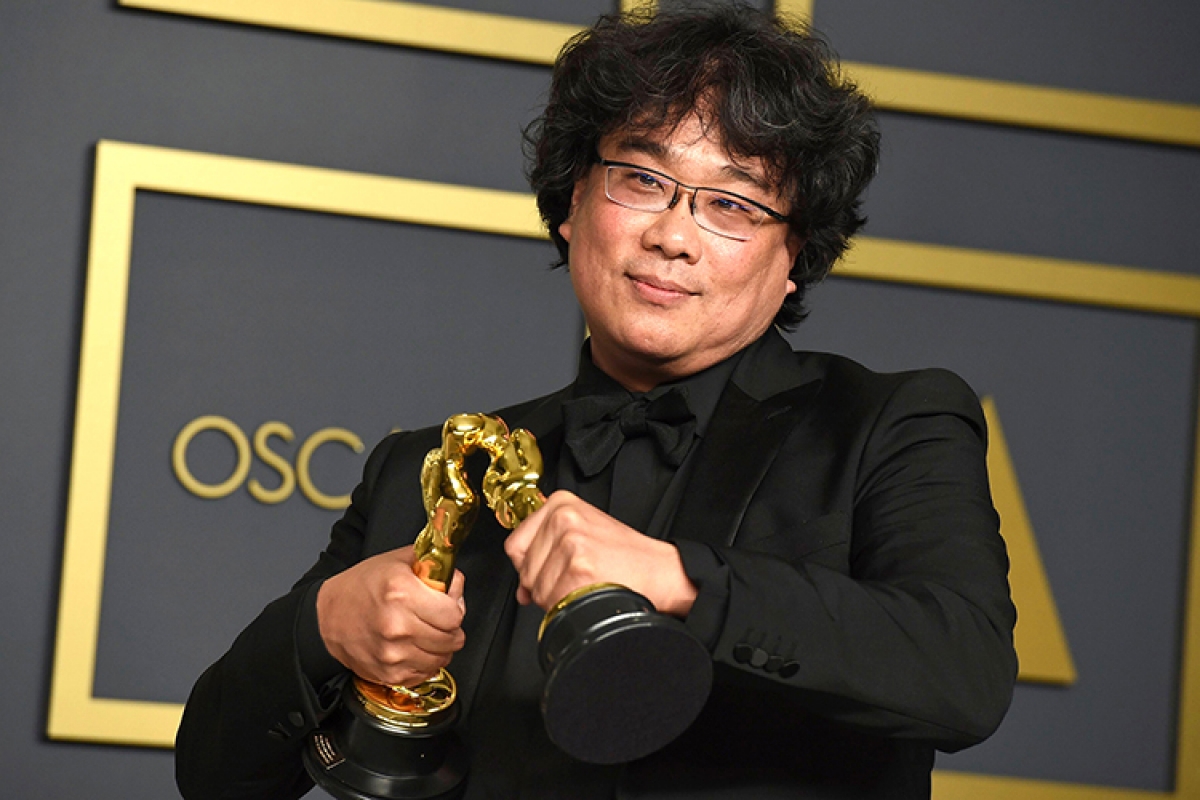 Đạo diễn người Hàn Quốc Bong Joon-ho, chủ nhân của giải Phim hay nhất Oscar năm ngoái