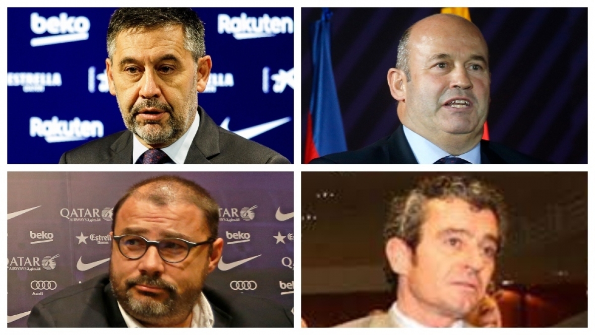 Bartomeu, Grau, Masferrer và Gomez Ponti đang bị cảnh sát Catalan tạm giữ qua đêm thứ Hai để phục vụ điều tra