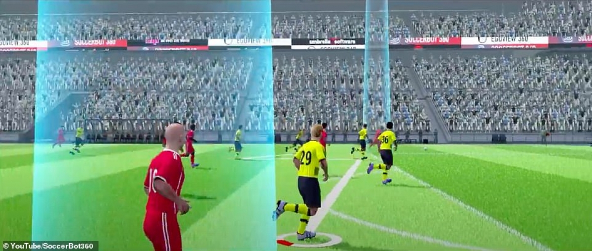 Công nghệ được cấp phép mô phỏng các trận đấu Bundesliga và Champions League, tương tự như các trò chơi điện tử của FIFA