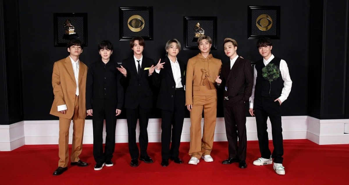 BTS tại lễ trao giải Grammy 2021