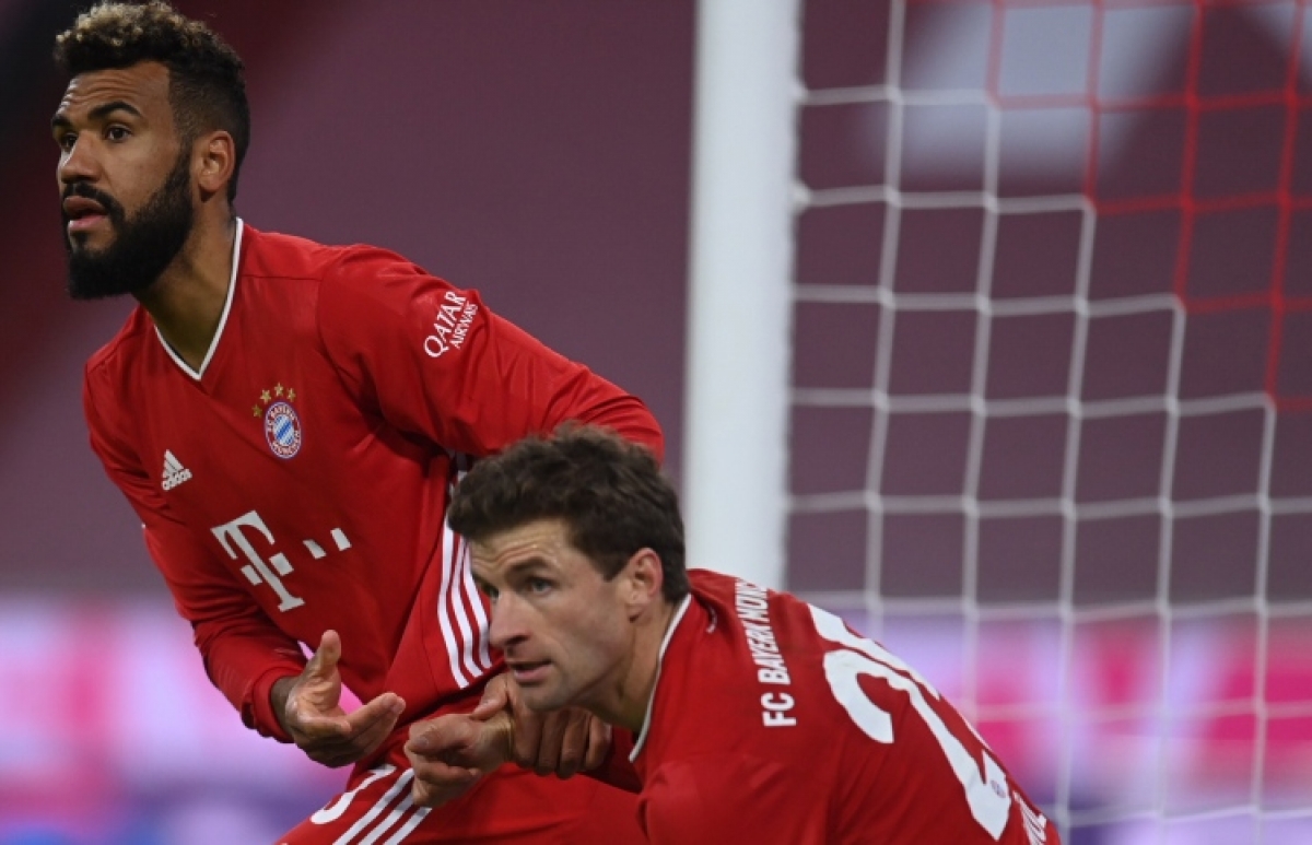 Bayern sẽ phải trông chờ nhiều vào sự tỏa sáng của Thomas Mueller và Eric Maxim Choupo-Moting (Ảnh: Internet)