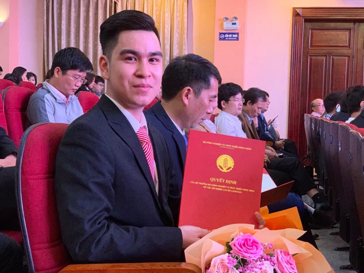 Sinh viên Hứa Quang Linh - 1 trong 25 thành viên Hội đồng trường Đại học Thủy Lợi nhiệm kỳ 2020-2025.
