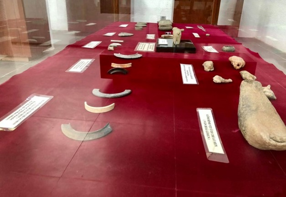 Những hiện vật phần trưng bày "Phú Thọ thời kỳ tiền sử và sơ sử" 