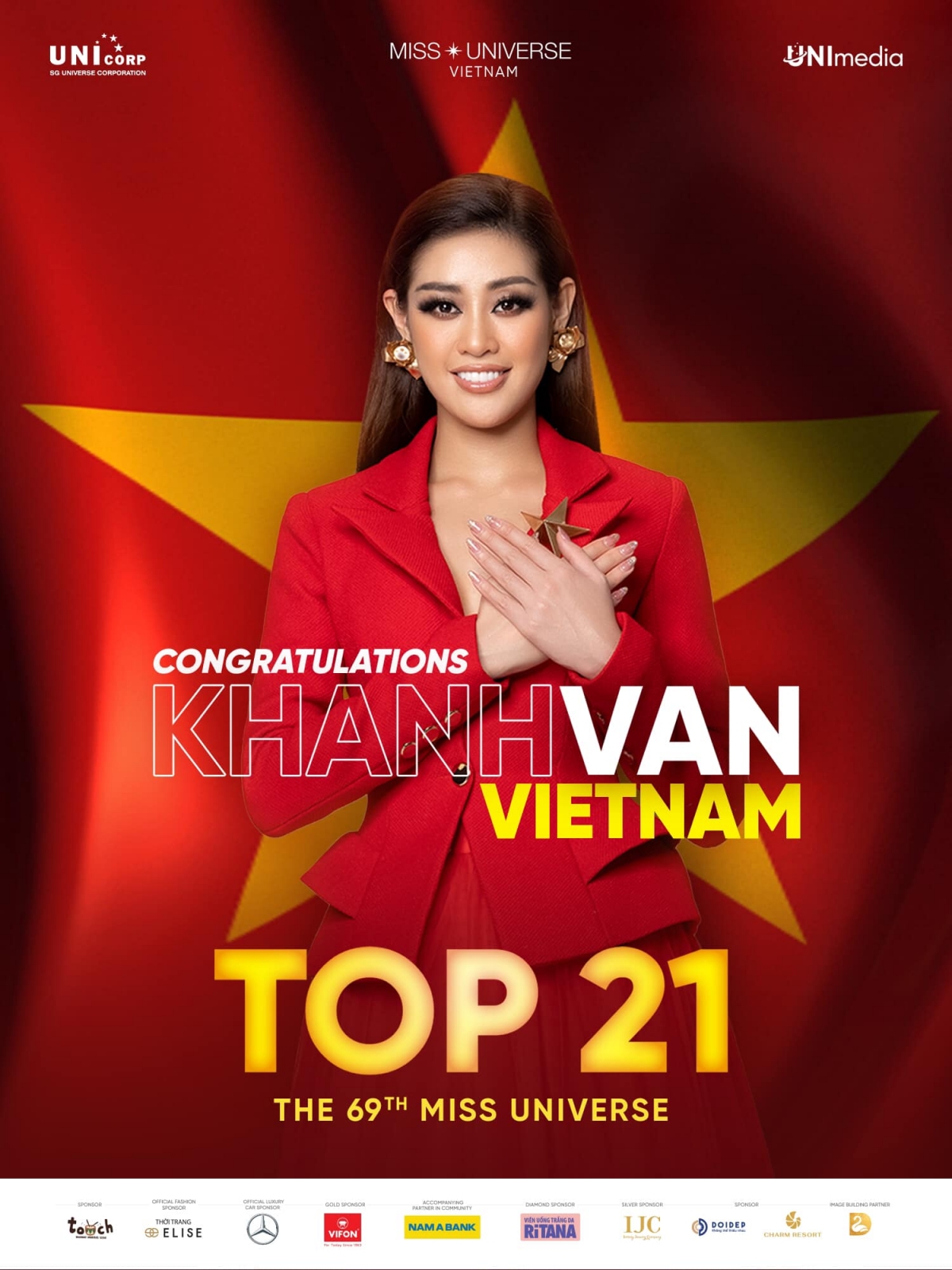 Khánh Vân xuất sắc lọt Top 21 Miss Universe 2020