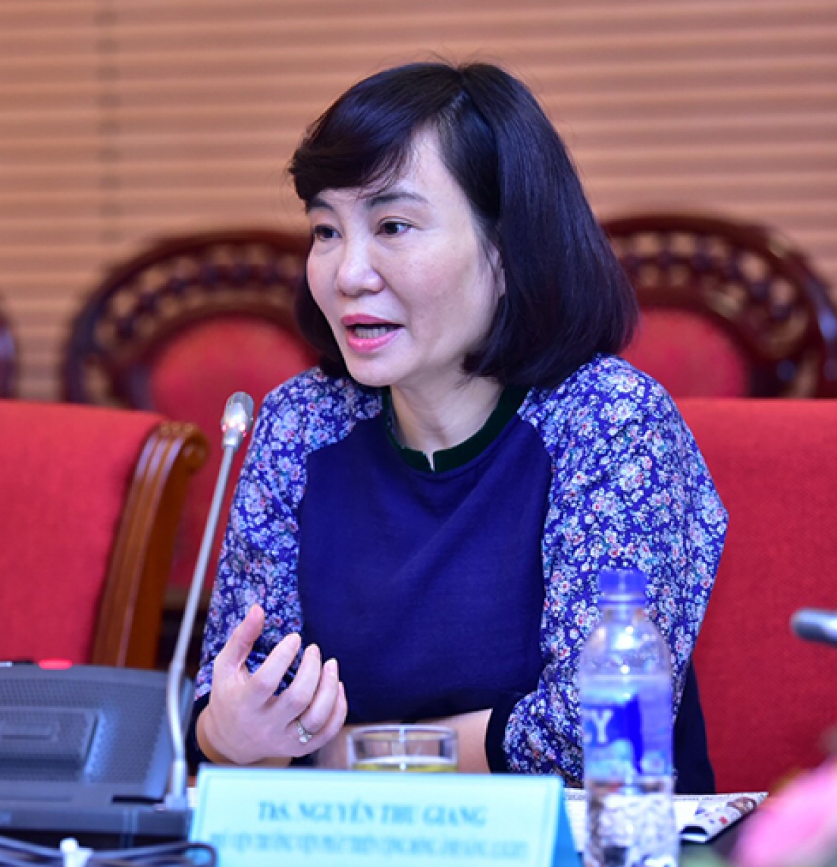 Bà Nguyễn Thu Giang, Giám đốc Quỹ vòng tay Nhân ái, Phó Viện trưởng Viện Phát triển, Sức khỏe cộng đồng