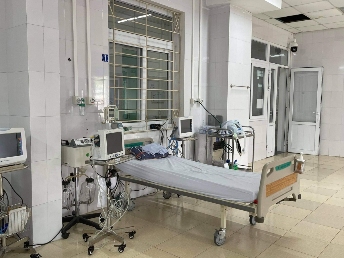Giường điều trị tích cực tại Bệnh viện Phổi Bắc Giang