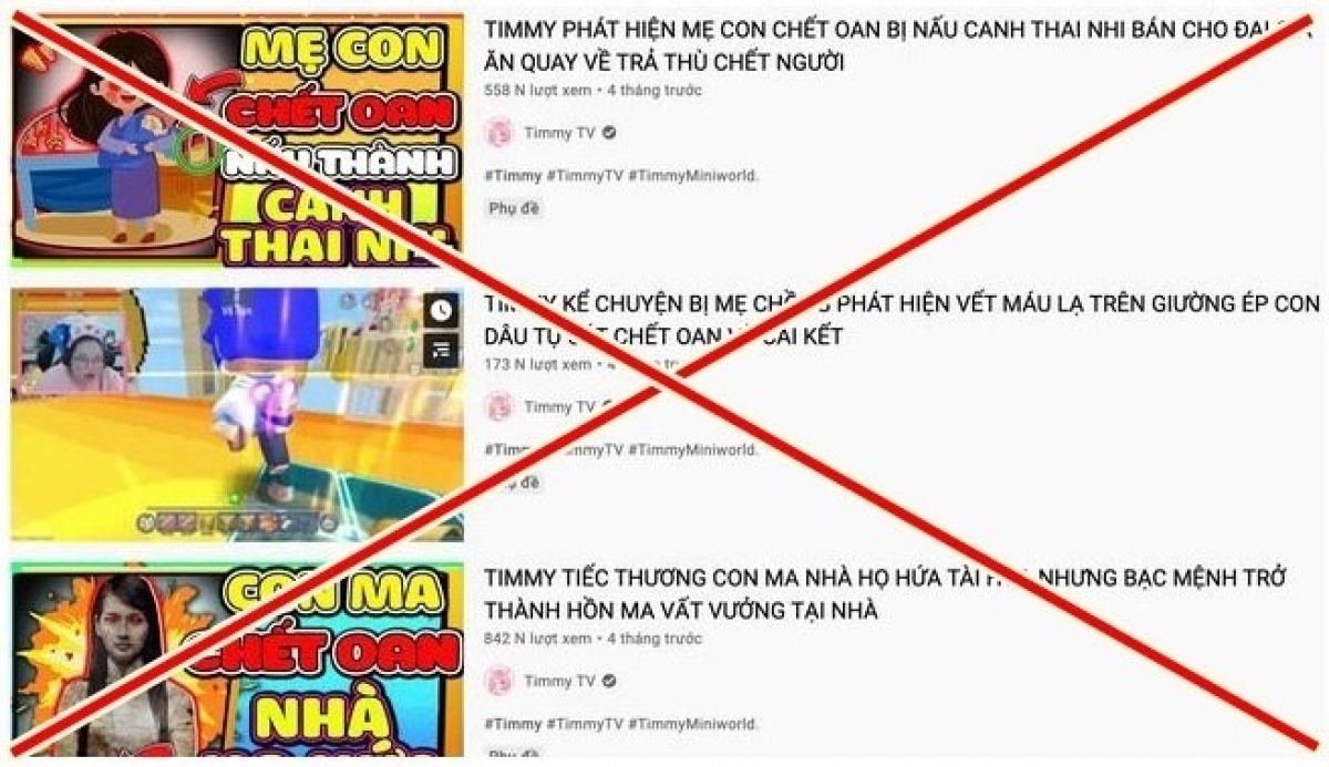 Timmy TV - Kênh YouTube dành cho trẻ em nhưng lại đăng tải nhiều nội dung rùng rợn, tuyên truyền mê tín dị đoan