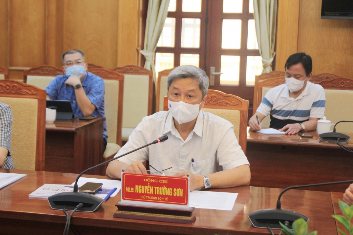 Thứ Trưởng Nguyễn Trường Sơn tại buổi làm việc với UBND tỉnh Bắc Giang