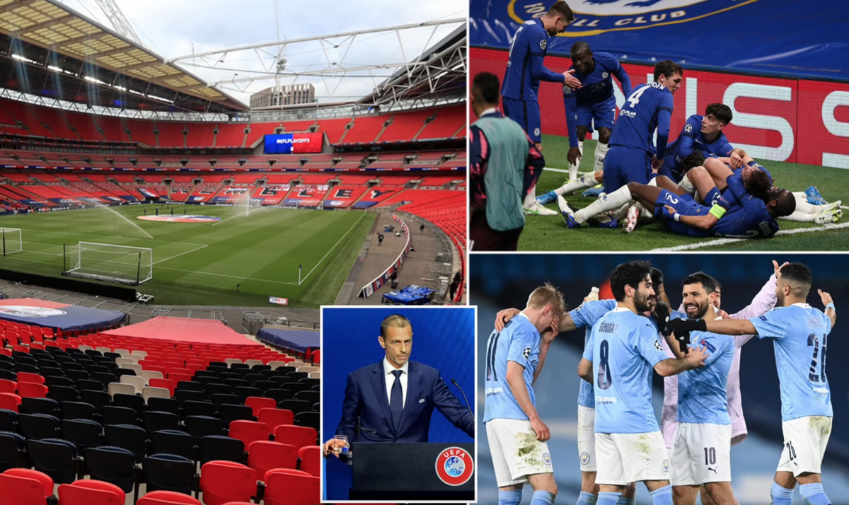 Trận chung kết Champions League giữa Man City và Chelsea đáng lẽ đã được tổ chức ở sân Wembley (Ảnh: Internet)