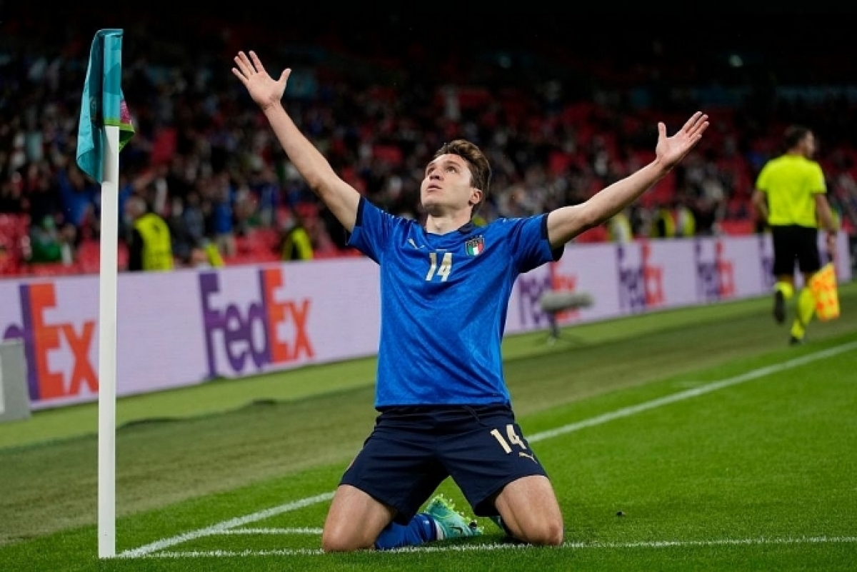 Tiền vệ Federico Chiesa vũ khi bí mật của tuyển Italia. Ảnh: AFP