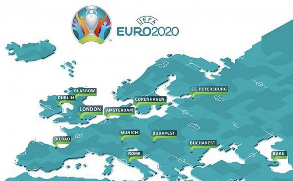 EURO 2020 được tổ chức tại 11 thành phố ở 11 quốc gia khác nhau