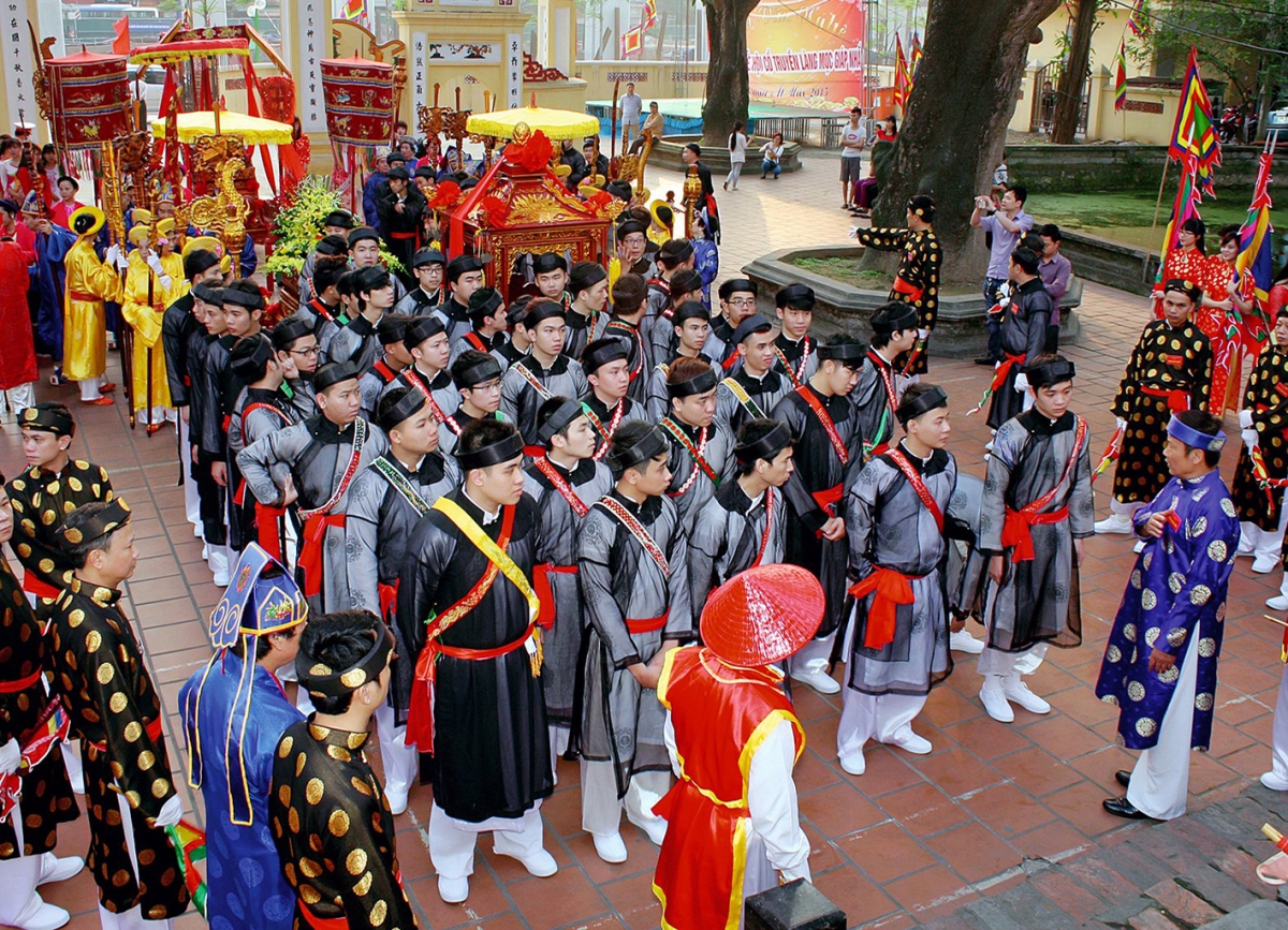 Lễ hội Năm làng Mọc. Nguồn: thanhxuan.hanoi.gov.vn