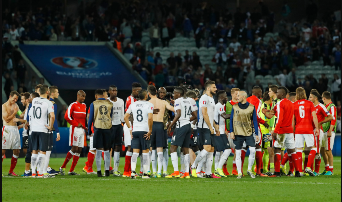Pháp và Thụy Sĩ từng hòa 0-0 tại Euro 2016