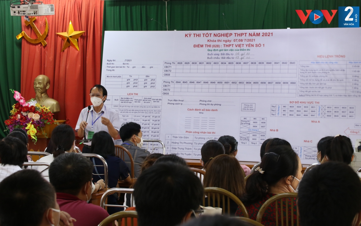 Hội đồng thi trường THPT Việt Yên 1 họp phổ biến quy chế coi thi
 