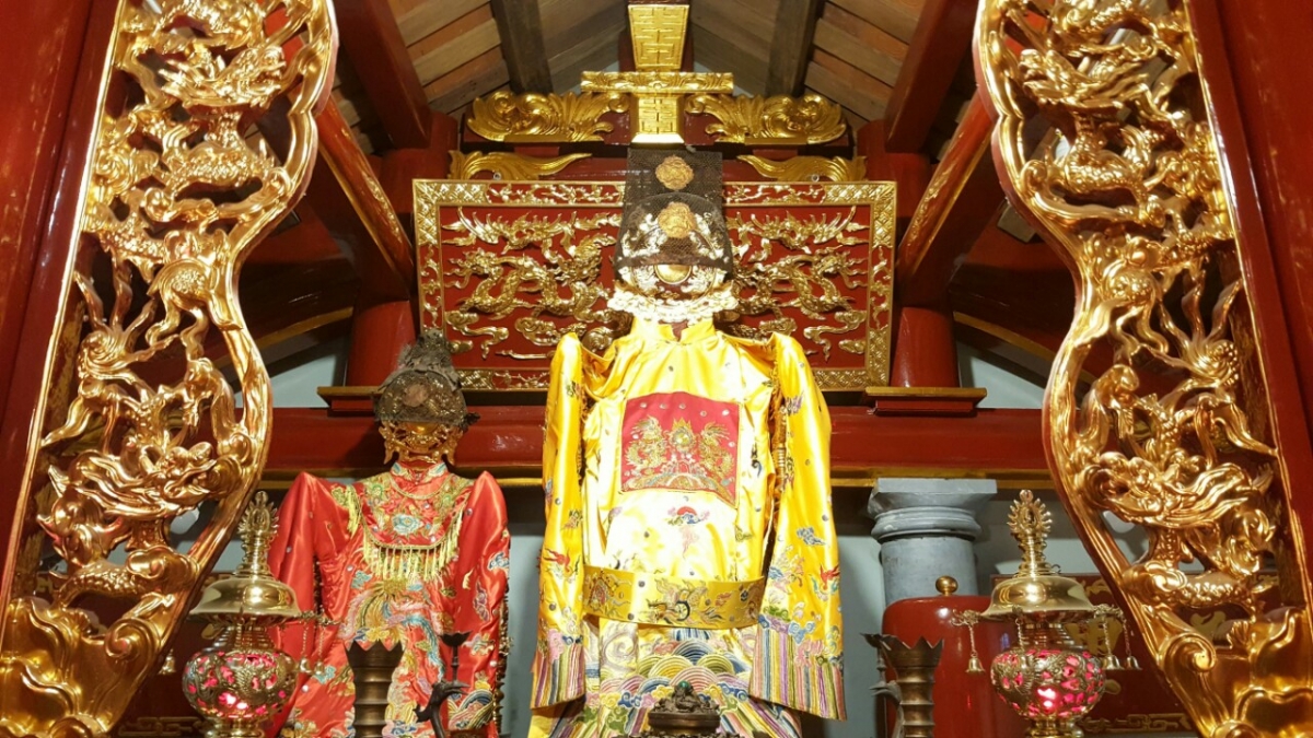 Hậu cung đình làng Trung Tự thờ Cao Sơn Đại vương và Huệ Minh Công chúa