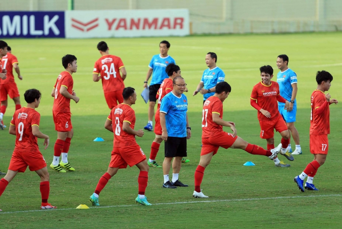 Thầy trò HLV Park Hang Seo có 5 ngày chuẩn bị cho trận mở màn vòng loại cuối World Cup 2022