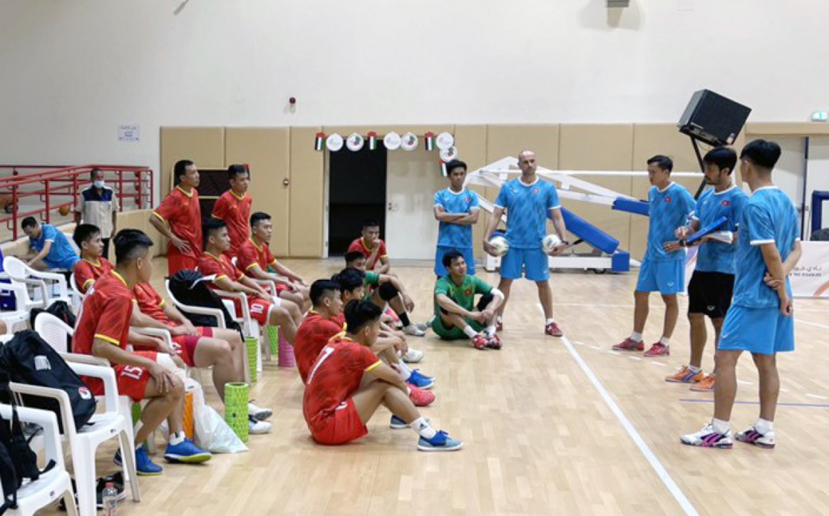 Đội tuyển Futsal Việt Nam đang có sự chuẩn bị tốt nhất cho VCK FIFA Futsal World Cup 2021.
(Ảnh: VFF)