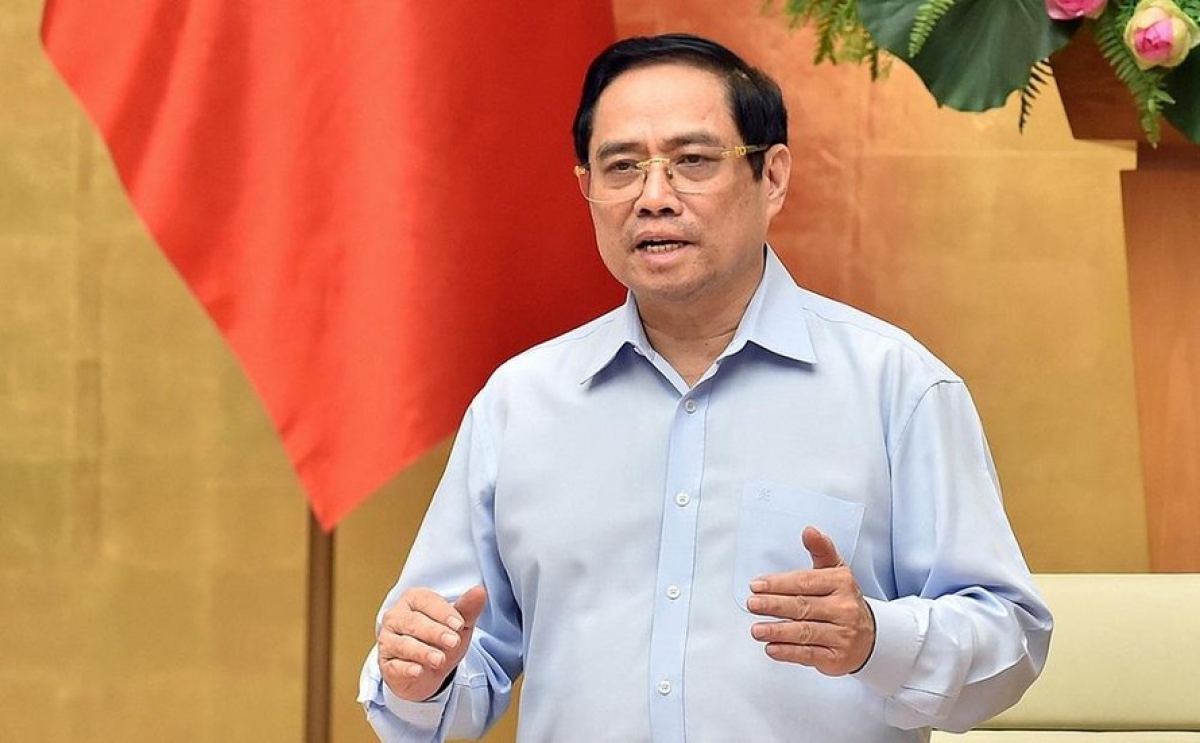 Thủ tướng Phạm Minh Chính phát biểu tại cuộc họp trực tuyến