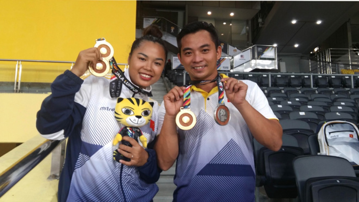 Cặp vợ chồng VĐV môn điền kinh Cao Ngọc Hùng và Nguyễn Thị Hải quyết tâm giành huy chương tại Thế vận hội  