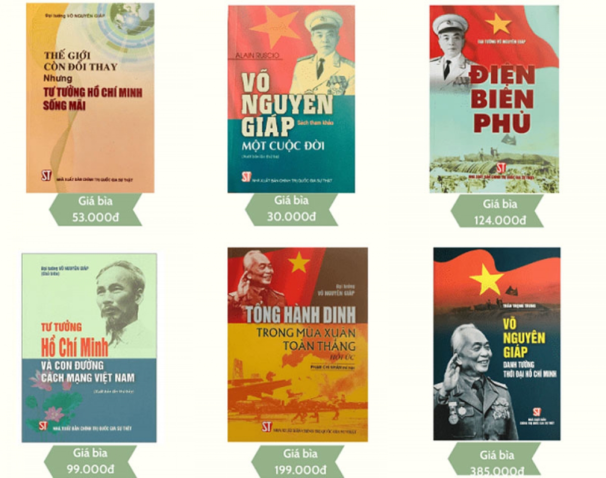 Các cuốn sách của Đại tướng và về Đại tướng Võ Nguyên Giáp được Nhà Xuất bản Chính trị quốc gia - Sự thật ấn hành