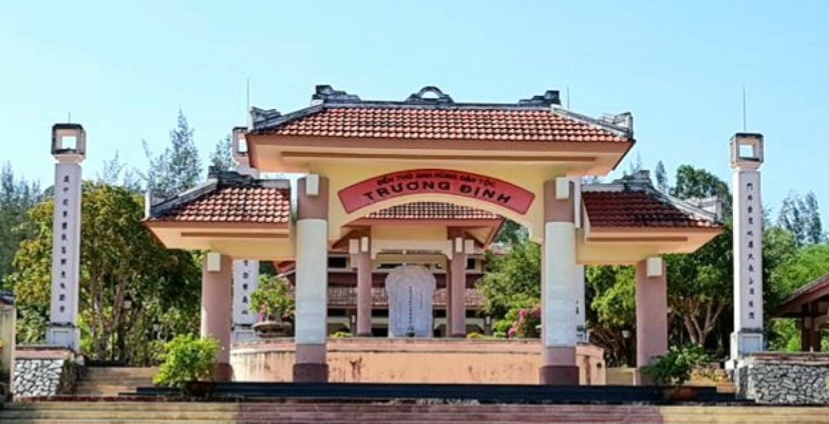 Đền thờ anh hùng Trương Định tại Quảng Ngãi. Nguồn: Internet