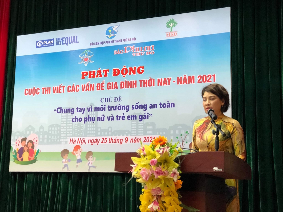Bà Lê Quỳnh Trang, TBT Báo Phụ nữ Thủ đô, Phó trưởng Ban Tổ chức cuộc thi