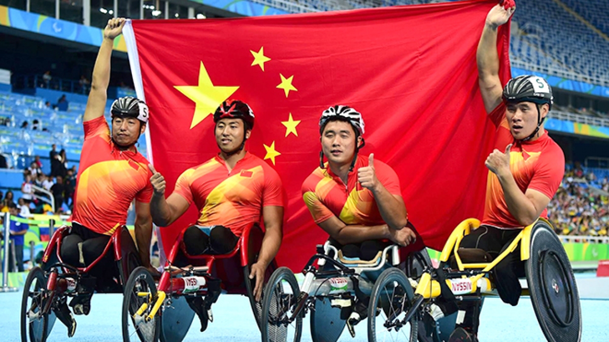 Đoàn thể thao người khuyết tật Trung Quốc tiếp tục giành vị trí nhất toàn đoàn