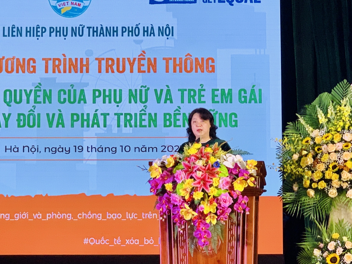 Bà Nguyễn Thị Thu Thủy, Phó Chủ tịch thường trực, Hội LHPN Hà Nội