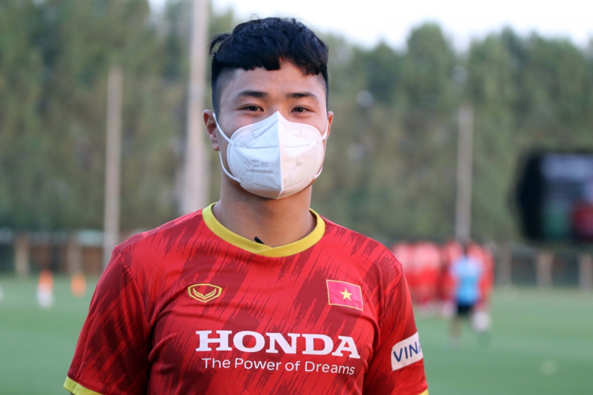 Hậu vệ Đặng Văn Tới của đội tuyển U23 Việt Nam