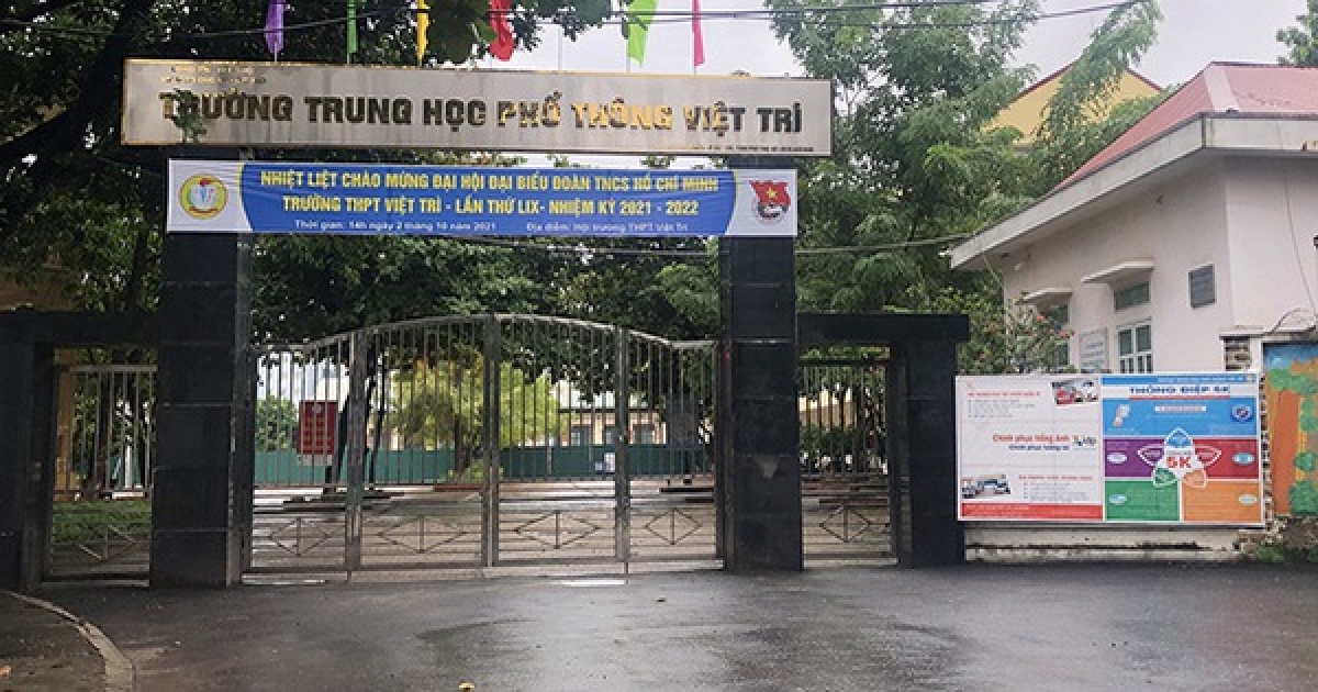 Phú Thọ cho học sinh tạm nghỉ học 1 tuần để phòng chống dịch Covid-19