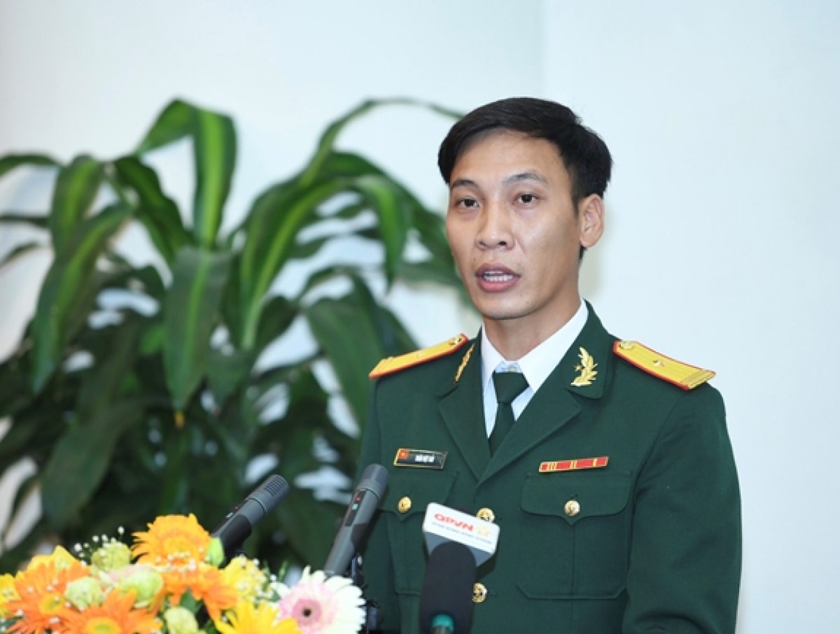 Thiếu tá Trần Việt Hải (nguồn: qdnd.vn)