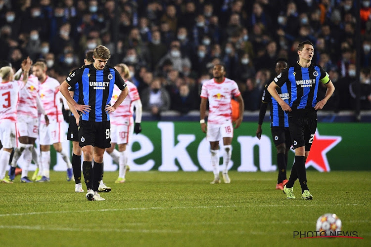 Công sức của các cầu thủ Leipzig đổ sông, đổ bể sau trận thắng đậm Club Brugge 5-0 (Ảnh: Internet)