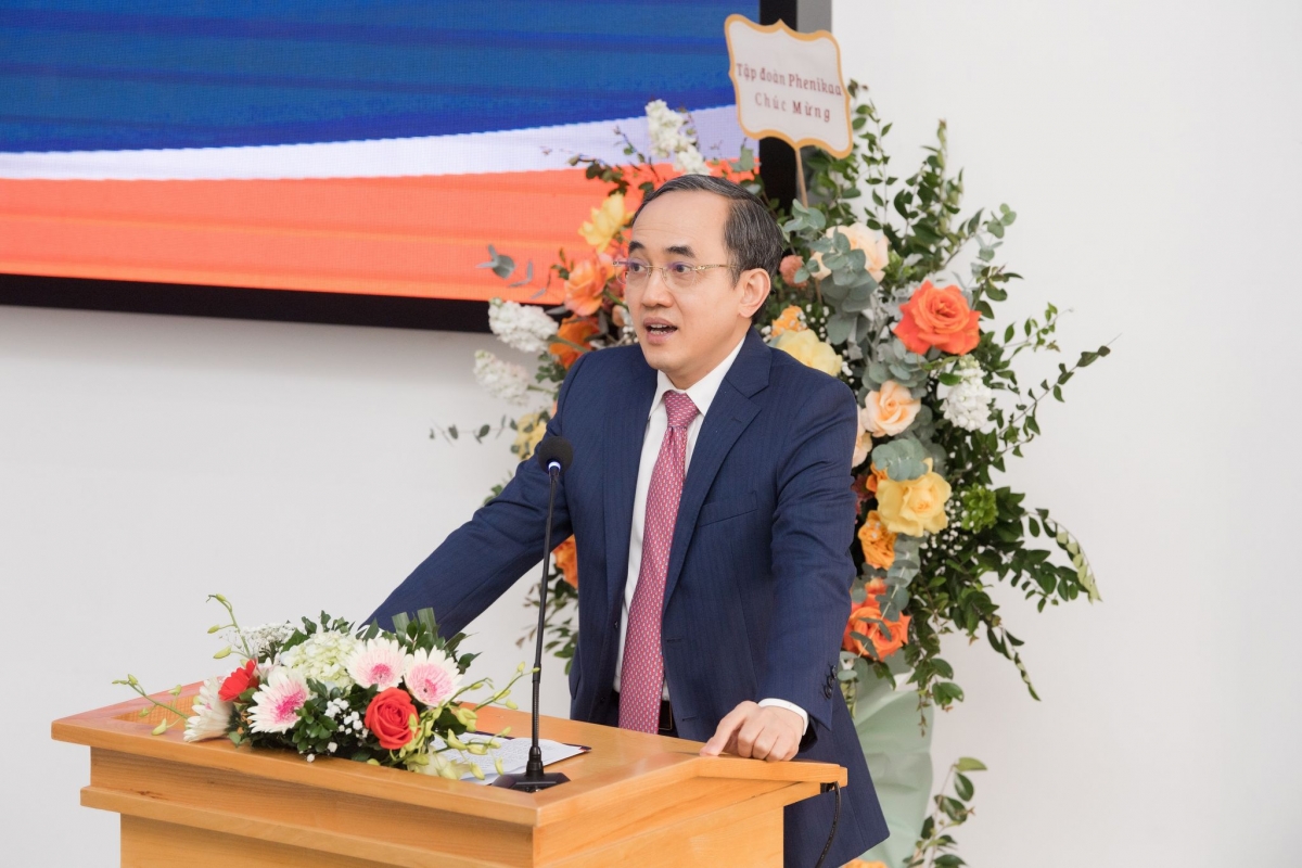 TS Hồ Xuân Năng - Chủ tịch Tập đoàn Phenikaa phát biểu tại Lễ khai giảng