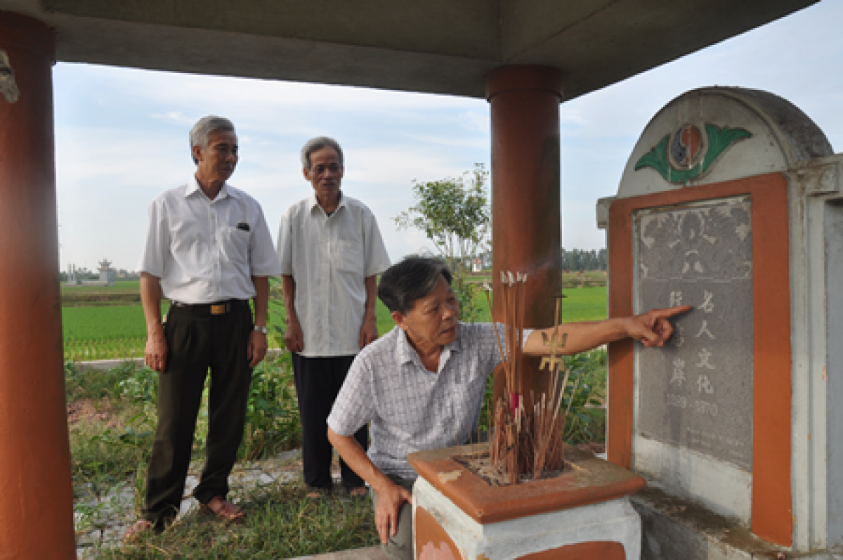 Lăng mộ Nguyễn Trung Ngạn tại làng Thổ Hoàng, huyện Ân Thi, tỉnh Hưng Yên