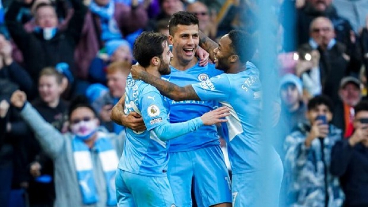 Man City vượt qua Everton để trở lại tốp 2. (Nguồn: Getty Images)