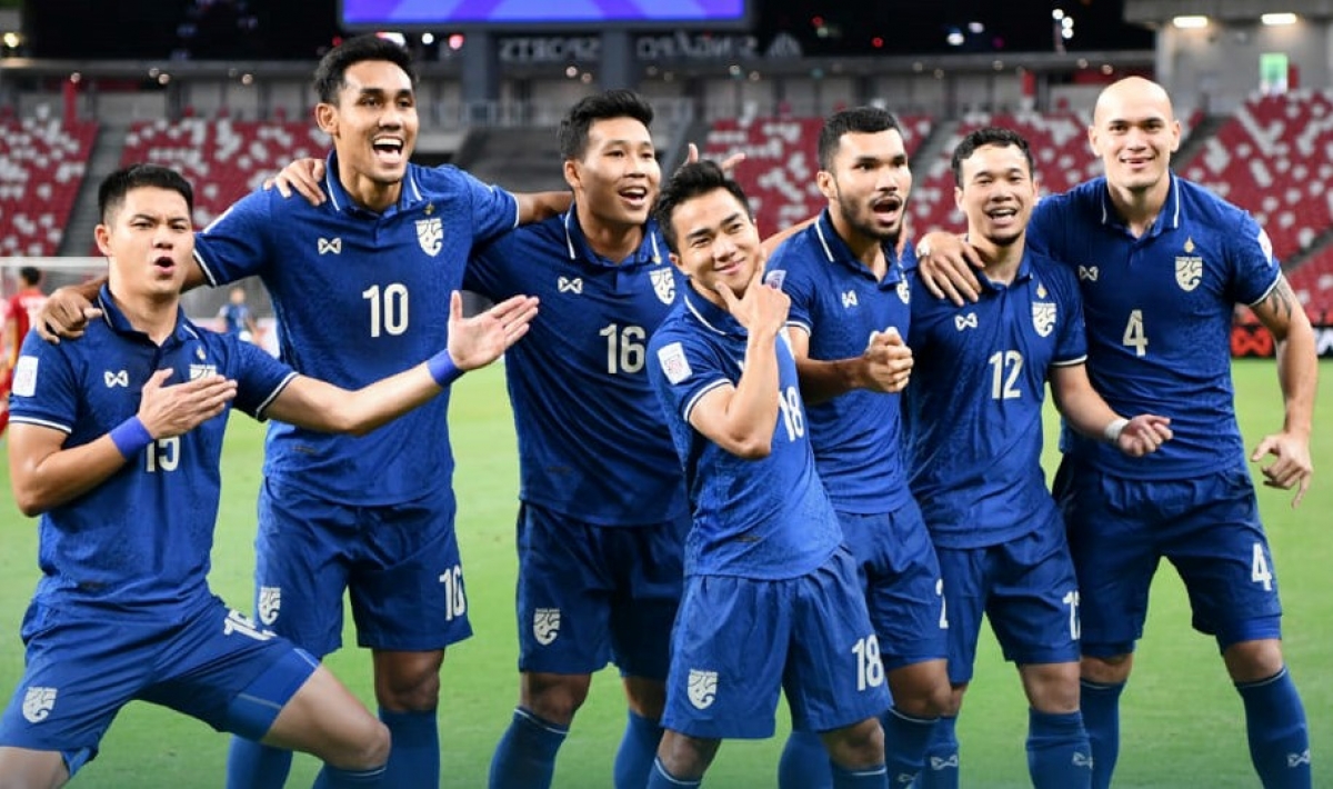 ĐT Thái Lan đang có lợi thế lớn để giành vé vào chung kết (Ảnh: FA Thailand)
