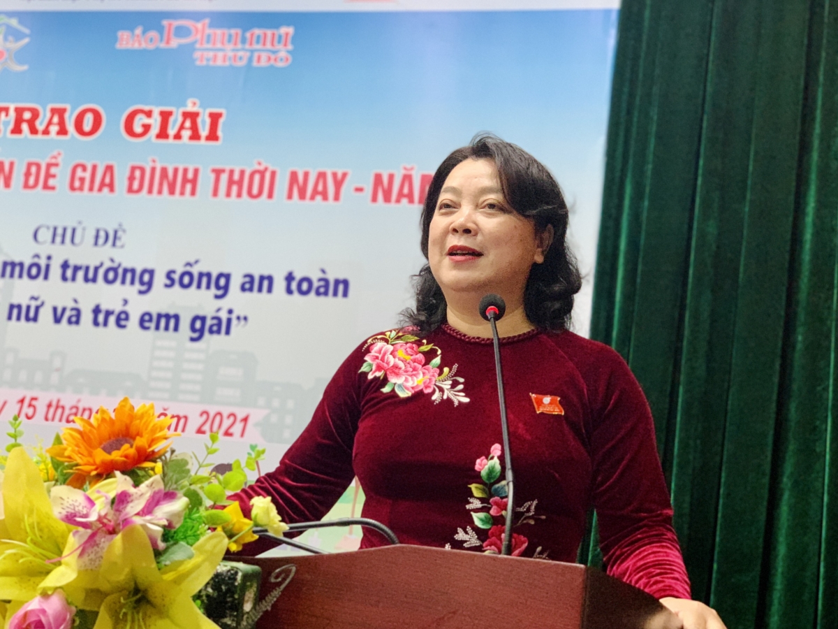 Bà Nguyễn Thị Thu Thủy, Phó Chủ tịch Hội LHPN Hà Nội, Trưởng ban tổ chức, Trưởng ban giám khảo cuộc thi
