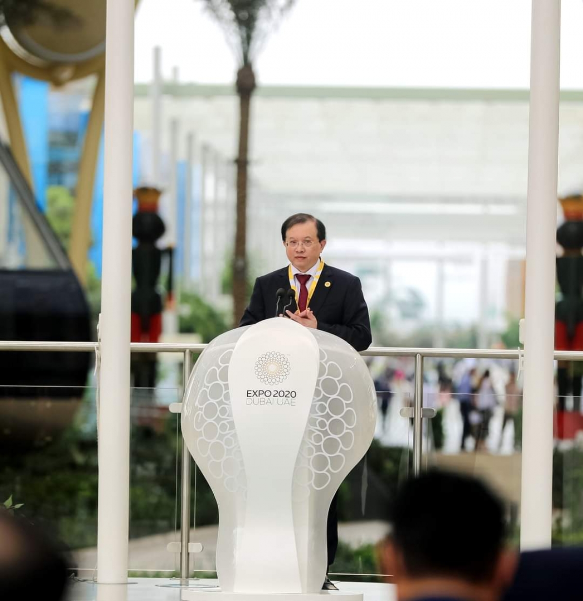 Thứ trưởng Tạ Quang Đông phát biểu tại lễ thượng cờ