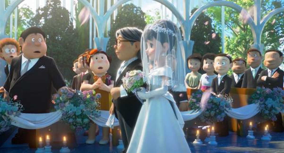 đám cưới Nobita và Shizuka: Có thể nói, đám cưới của Nobita và Shizuka là một sự kiện cực kỳ đáng mong đợi trong bộ truyện tranh Doremon. Đây là một trong những cảnh quay đáng nhớ nhất và được bao nhiêu người mơ ước. Nếu bạn cũng yêu thích sự kiện này, hãy xem ngay hình ảnh liên quan để cùng \'chứng kiến\' nhé.