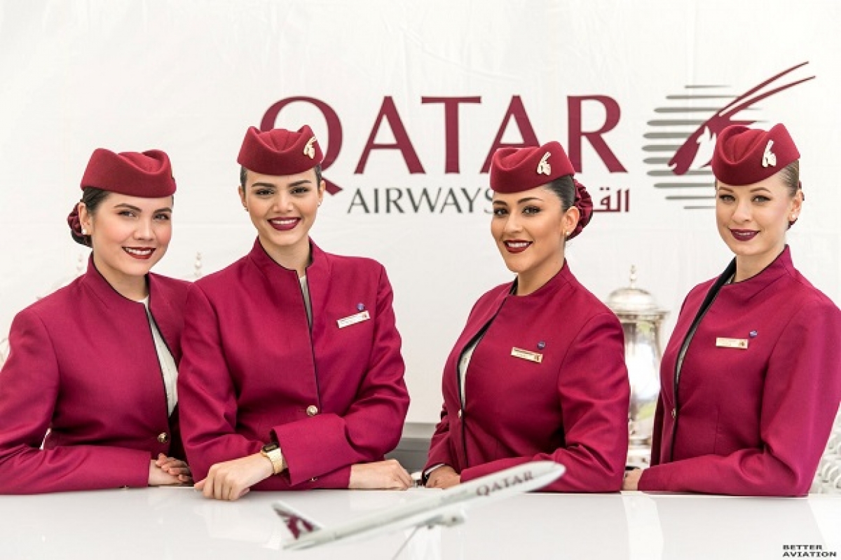 Hãng hàng không Qatar Airways từng 6 lần được Liên mình Hàng không Skytrax vinh danh là tốt nhất thế giới