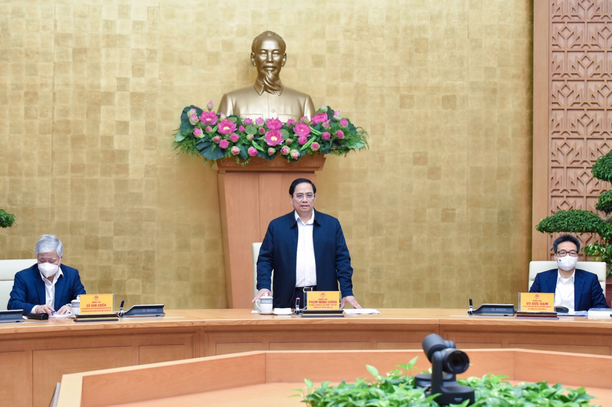 Thủ tướng Phạm Minh Chính chủ trì cuộc họp trực tuyến toàn quốc với 63 tỉnh, thành