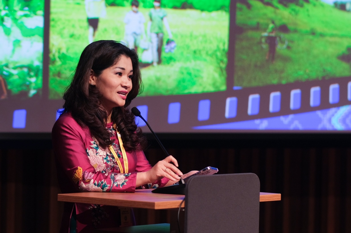 Bà Nguyễn Phương Hòa, Tổng đại diện Việt Nam tại EXPO 2020 Dubai.
Ảnh: Cục Hợp tác quốc tế, Bộ VH-TT&amp;DL