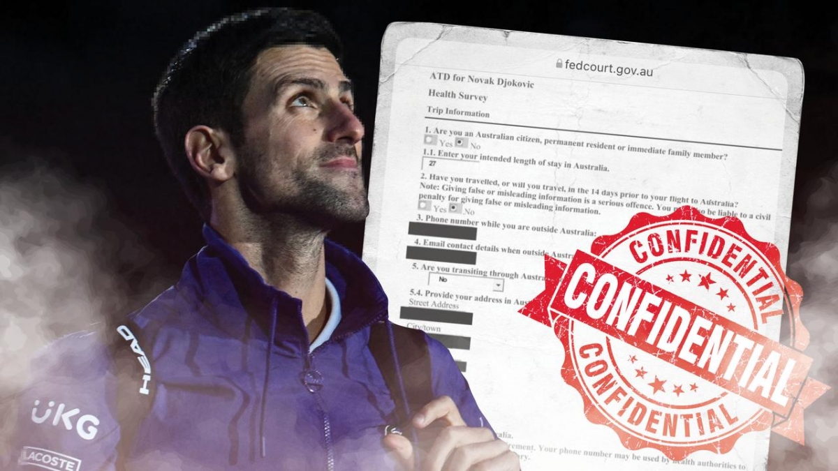 Djokovic khai báo không trung thực về quá trình di chuyển tới Melbourne